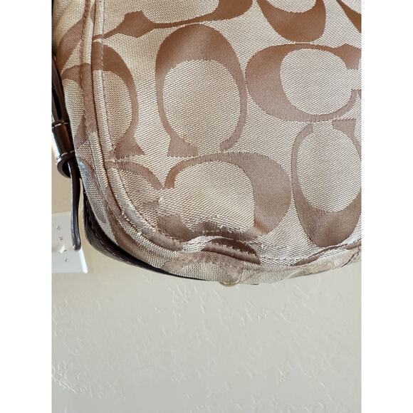 Vintage Coach Zoe Hobo Bag with Box/Dust Bag Brown Leather Chunky Brass Hardware - Picture 8 of 16